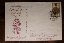 1957 Iraq Cover Enveloppe Irak Premier Jour FDC - Iraq