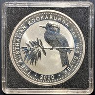 AUSTRALIA 2000  ARGENTO 1 ONCIA  UN DOLLARO KOOKABURRA FDC - Silver Bullions