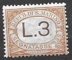 San Marino Postage Due Very Low Hinge Trace *1925 (240 Euros) - Timbres-taxe