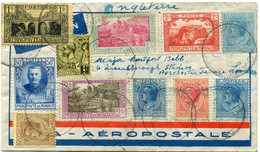 MONACO LETTRE RECOMMANDEE PAR AVION DEPART MONTE-CARLO 27 XII 1930 POUR LA GRANDE-BRETAGNE - Lettres & Documents