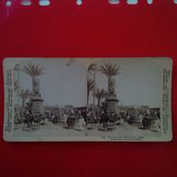 PHOTO STEREO EGYPT SUEZ CANAL AT PORT SAID - Stereoscopic