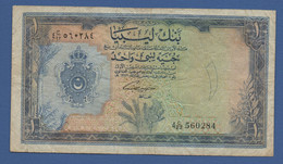 LIBYA - P.25a – 1 Pound 1963 - Circulated, Serie 4 C/22 560284 - Libië