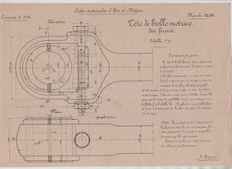 Ecoles Nationales D'Arts Et Métiers Concours 1914 Tête De Bielle Motrice Dite Fermée Beauvais - Tools