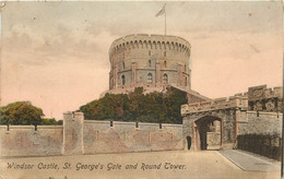 ROYAUME UNI WINDSOR CASTLE ST GEORGE'S GATE AND ROUND TOWER - Windsor