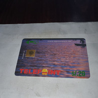 Peru-(per-te-023)-laguna De Yarinacocha-(s/.20)-(1)-(tirage-22.000)-used Card+1cars Prepiad,free - Perú