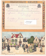 BELGIQUE - Beau Télégramme Illustré Par Am. LYNEN - La MAIRIE-  540121 - Colecciones