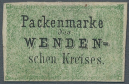 Russland - Wendensche Kreispost: 1863, 4 Kopeken Blaugrün/schwarz Allseits Vollrandig Geschnitten Un - Otros & Sin Clasificación