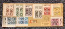 Sowjetische Zone - Ost-Sachsen: 1945, Loschwitz-Postmeistertrennung 9 Werte Komplett In Viererböcken - Otros & Sin Clasificación