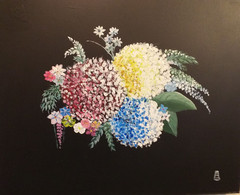 Tableau , Joli Bouquet De Fleurs - Acrylic Resins