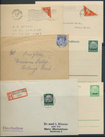 Deutsche Besetzung II. WK: 1939-44, Sammlung Von Ca. 130 Briefen, Karten Und Ganzsachen Im Briefealb - Ocupación 1938 – 45