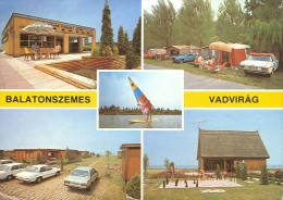 CHESS SURFING SPORT BALATON BEACH BALATONSZEMES VADVIRAG CAMPING TENT CAR LADA ZHIGULI MERCEDES * KAK 1709 811 * Hungary - Echecs