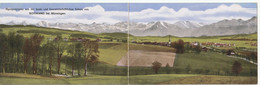 Schwand Bei Münsingen - Alpenpanorama Von Der Land Und Hauswirtschaftlichen Schule Aus -  Double Carte - Münsingen