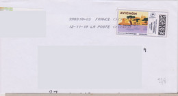 Toshiba 39831A-03 2x4 Losanges (signes Inf Et Sup) MonTimbrenL Avignon Pont (fragment) - Mechanical Postmarks (Other)