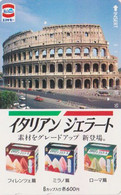 TC JAPON / 110-011 - Site ITALIE  Série ESKIMO - ROME COLISEE - ROMA COLOSSEO ITALY Rel JAPAN Phonecard - 269 - Culture