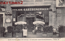 SAINT-PIERRE-LE-MOUTIER LE RELAIS GASTRONOMIQUE HENRI BURDIN  RESTAURANT DEVANTURE CAFE DE FRANCE 58 NIEVRE - Saint Pierre Le Moutier