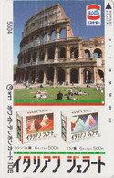 TC JAPON / 7-11 5504 - Site ITALIE  Série ESKIMO - ROME COLISEE - ROMA COLOSSEO ITALY Rel JAPAN PC - 270 - Culture