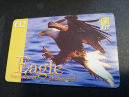 NETHERLANDS  €12,- EAGLE   3 IDT  TELECOM  PREPAID   ** 4867** - Cartes GSM, Prépayées Et Recharges