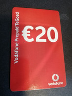 NETHERLANDS  € 20,-  BELTEGOED REFILL VODAFONE    TELECOM  PREPAID   ** 4877** - Cartes GSM, Prépayées Et Recharges