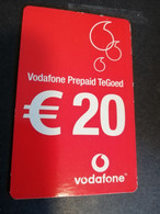 NETHERLANDS  € 20,-  BELTEGOED REFILL VODAFONE    TELECOM  PREPAID   ** 4878** - Cartes GSM, Prépayées Et Recharges