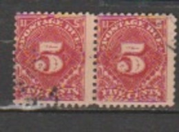 USA - Scott # J 34 - Horizontal Pair - Postage Due