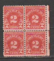 USA - Scott # J 71- MNH,Block Of 4 Stamps. - Strafport