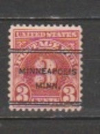 USA - Scott # J 72- MNH - Precancel - Segnatasse