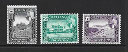 Aden Kathiri State Seiyun 1964 New Value Definitives Set Of 3 MLH - Aden (1854-1963)