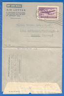 Indien; Brief Air Letter, 1952, Von Himalaya Optical Calcutta Nach Goldkronach Germany; Ordinary Mail - Covers & Documents