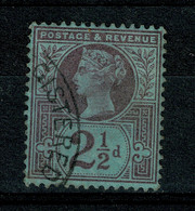 Ref 1470 - GB 1887- 1900 - QV Jubilee 2 1/2d - Used Stamp SG 201 - Used Stamps