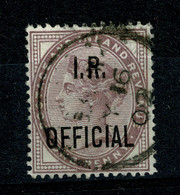 Ref 1470 - GB 1882 - 1d Lilac Used Stamp Overprinted I.R. Official SG O3 - Officials