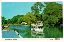 Ref 1471 - Postcard - River Boat At Wickstead Park Kettering - Northamptonshire - Northamptonshire
