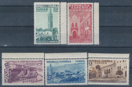 TABE1BH-L4227.T. Maroc Marocco TANGER ESPAÑOL.BENEFICENCIA 1938.(Ed 6/11**)sin Charnela.LUJO.BORDE DE HOJA - Autres & Non Classés