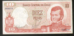 Chili, Billet De 10 Pesos - Cile