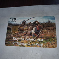 Peru-(per-te-004bd)-su Oficina Commercial Por-(16)(s/.10soles)-(?)-(tirage-?)-used Card+1cars Prepiad,free - Pérou