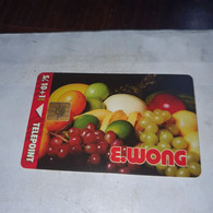 Peru-(per-te-094)-e.wong-fruit-(19)(s/.10gratis)-(02070820)-(tirage-?)-used Card+1cars Prepiad,free - Pérou