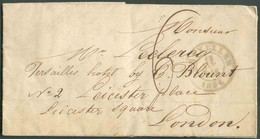 LAC De BRUXELLES le 15 Avril 1851 Non Affranchie Vers Londres Et Taxée à '6' Décimes (taxe Pour LNA). Belle Fraîcheur. - - 1830-1849 (Belgique Indépendante)