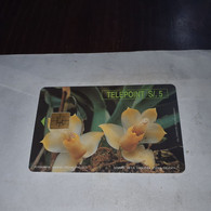 Peru-(per-te-046)-andean Orchid Project-(24)(s/.5)-(01000659595)-(tirage-?)-used Card+1cars Prepiad,free - Peru