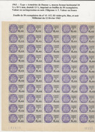 FISCAUX DE MONACO SERIE UNIFIEE  Feuille De 50 Timbres (**) Du N°41 0F03 Millésimé 12 2 65 - Fiscale Zegels