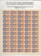 FISCAUX DE MONACO SERIE UNIFIEE  Feuille De 50 Timbres (**) Du N°62  0F15  1973 Sans Coin Daté COTE 250€ - Steuermarken