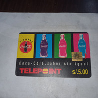 Peru-(per-te-013)-coca Bottles Warhol-(27)(s/.5)-(006901399193)-(tirage-50.000)-used Card+1cars Prepiad,free - Peru