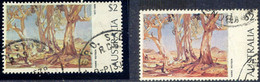 AUSTRALIA 1974 2 $ Painting Hans Heysen Red Gum Trees VFU VARIETY SEE COLOUR - Plaatfouten En Curiosa