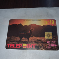 Peru-(per-te-062)-llama Machu Picchu-(29)(s/.10)-(00344836)-(tirage-?)-used Card+1cars Prepiad,free - Pérou