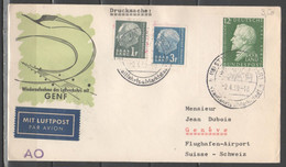 Sarre 1959 - Ripresa Dei Collegamenti Aerei Con Ginevra             (g7349) - Airmail