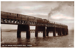 DUNDEE , The TAY BRIDGE From Riverside Drive - Angus