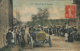 De La Touloubre Equipe Bayard  Circuit De La Sarthe 1906 Pont De Berfay Colorisée - Le Mans