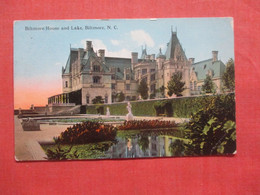 Biltmore House & Lake Biltmore Paper Rub On Back    North Carolina     Ref 4699 - Asheville