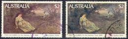 AUSTRALIA 1981 Painting $ 2 Superb Used COLOR VARIETY - Errors, Freaks & Oddities (EFO)