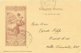 ARGENTINA 1903 50 Years National Constitution In Santa Fe 5C Postcard Superb FDC - FDC