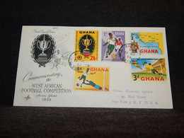 Ghana 1959 Football Stamps Cover__(616) - Ghana (1957-...)