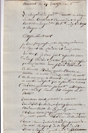 DDY 667 -- Collection THOUROUT - Document An 6 Manuscrit Du Brigadier De Gendarmerie Rouette - Pretres Qui Continuent .. - 1794-1814 (Période Française)